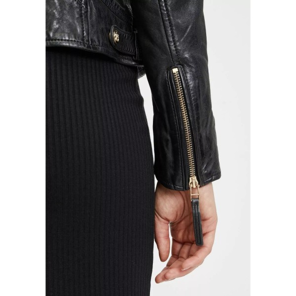 Geaca de Piele Dama Gipsy Neagra GWHazil – IMBRACAMINTE — fotografia 7