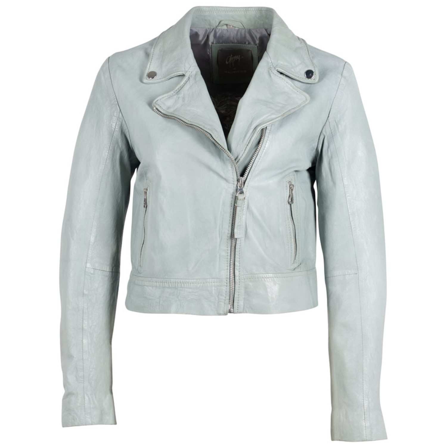 Geaca de Piele Dama Gipsy Verde Deschis GWJella – Black Friday