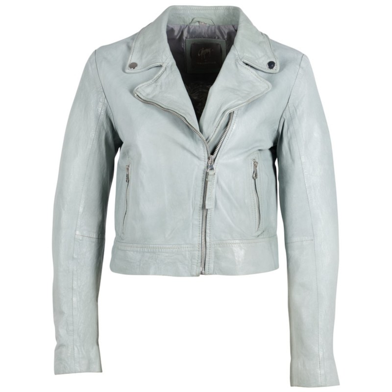 Geaca de Piele Dama Gipsy Verde Deschis GWJella – Black Friday