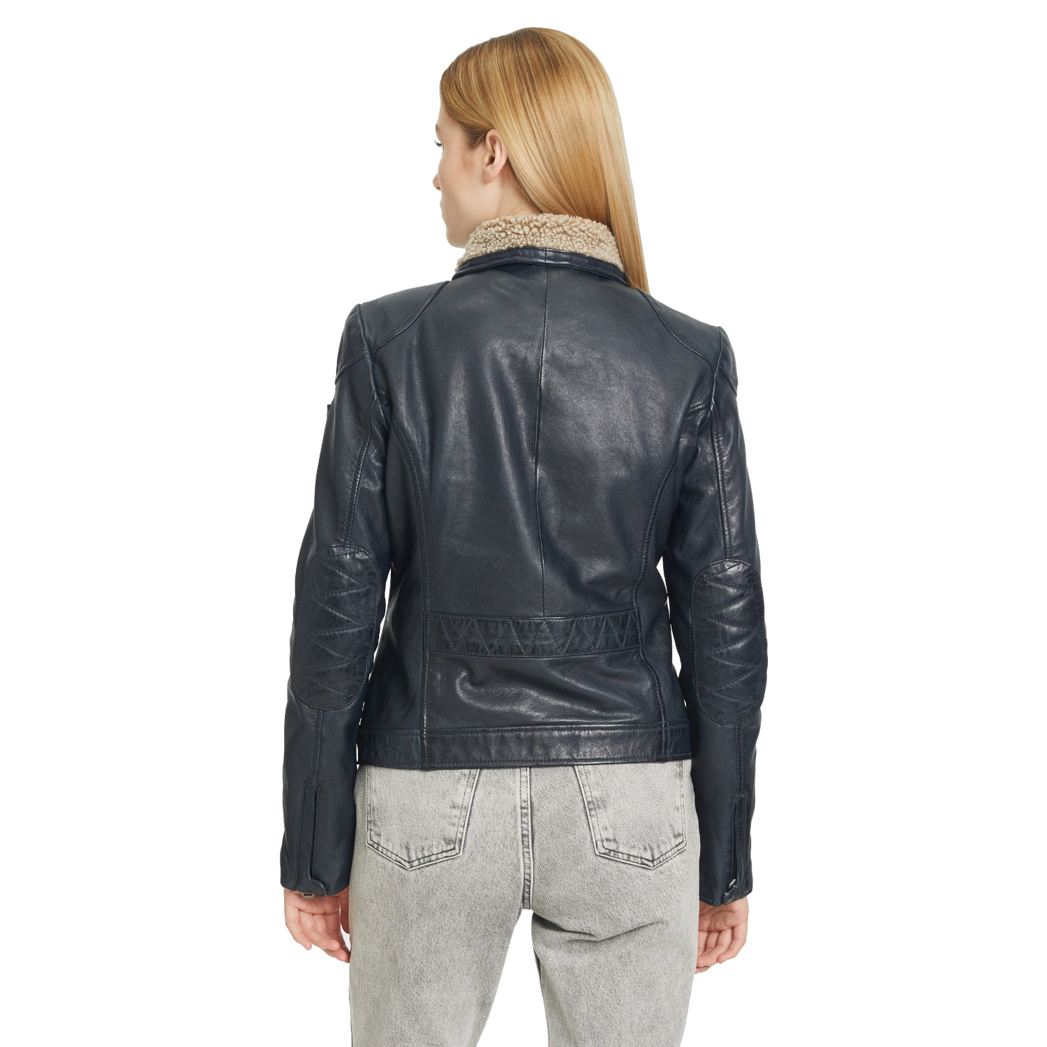 Geaca de Iarna din Piele Dama Gipsy Bleumarin Inchis GWJenja – Black Friday Geaca de Iarna din Piele Dama Gipsy Bleumarin Inchis GWJenja – Black Friday