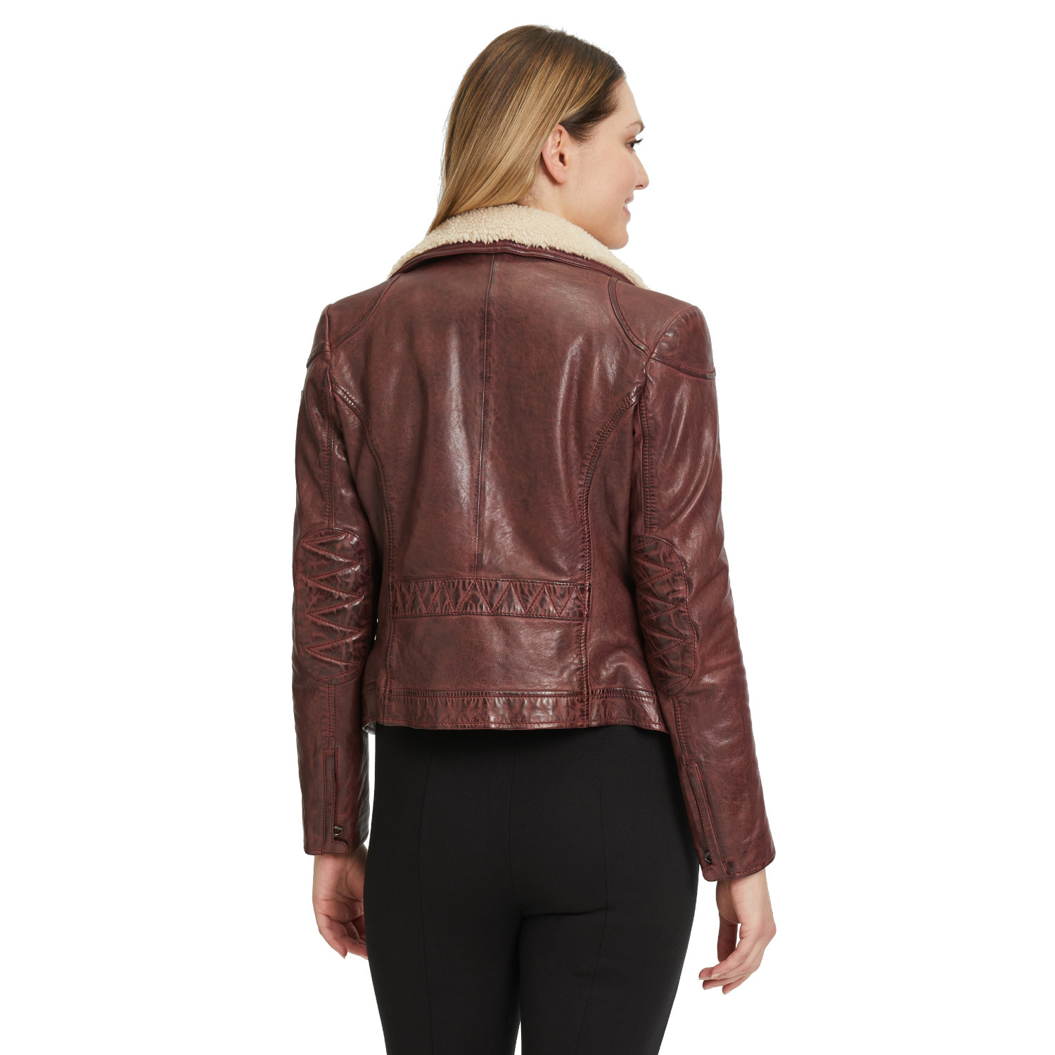 Geaca de Iarna din Piele Dama Gipsy Bordo GWJenja – Black Friday Geaca de Iarna din Piele Dama Gipsy Bordo GWJenja – Black Friday