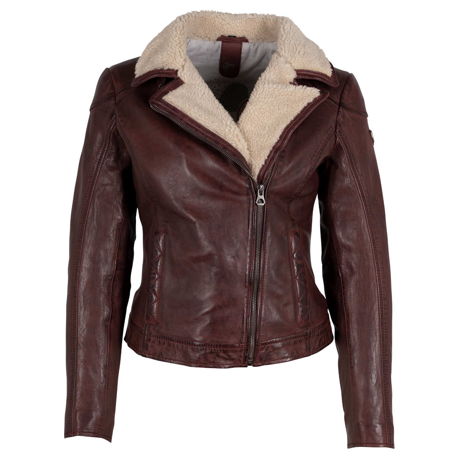 Geaca de Iarna din Piele Dama Gipsy Bordo GWJenja – Black Friday Geaca de Iarna din Piele Dama Gipsy Bordo GWJenja – Black Friday