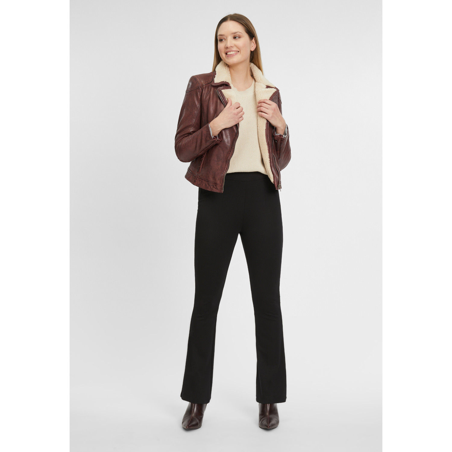 Geaca de Iarna din Piele Dama Gipsy Bordo GWJenja – Black Friday Geaca de Iarna din Piele Dama Gipsy Bordo GWJenja – Black Friday