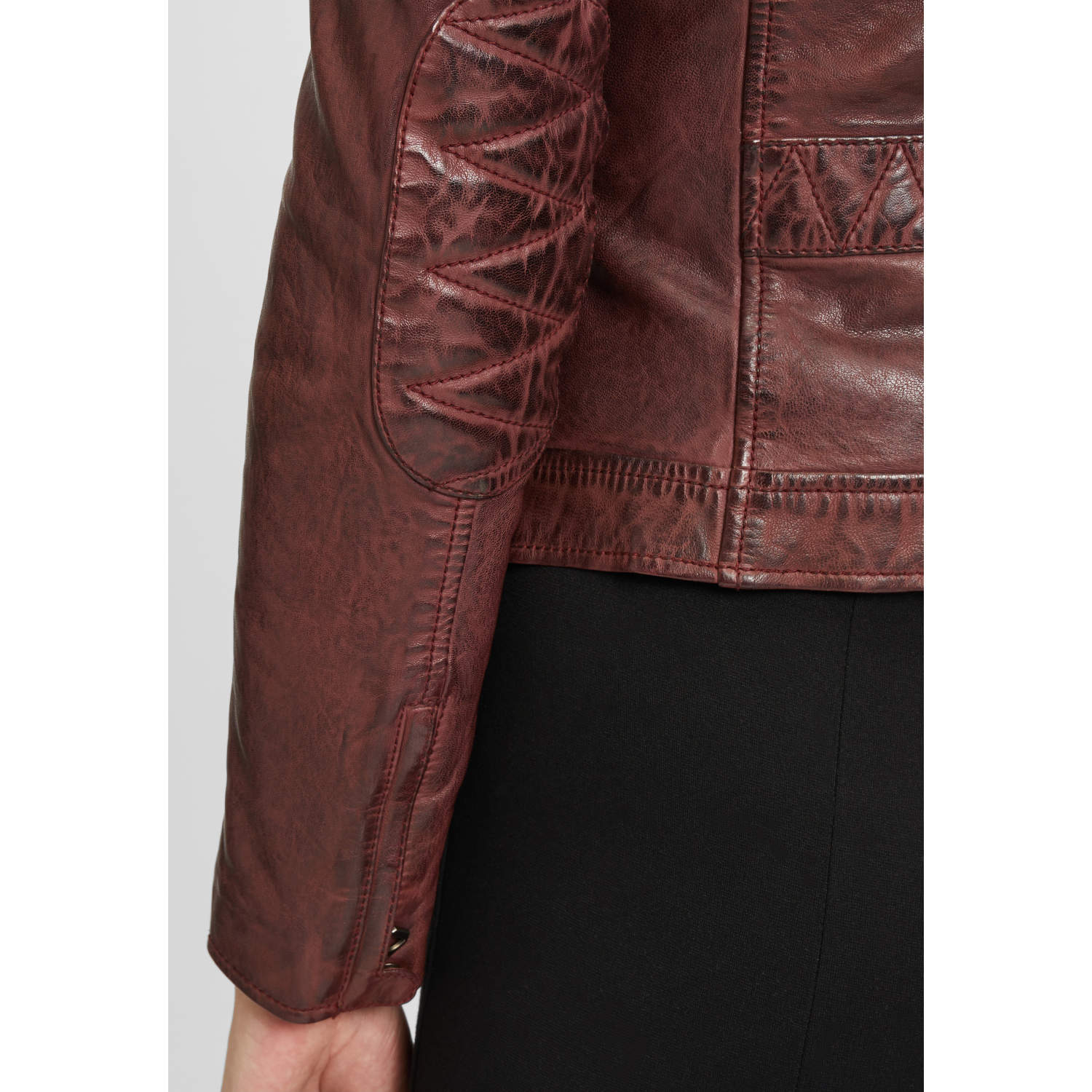 Geaca de Iarna din Piele Dama Gipsy Bordo GWJenja – Black Friday Geaca de Iarna din Piele Dama Gipsy Bordo GWJenja – Black Friday