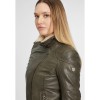 Geaca de Iarna din Piele Dama Gipsy Olive GWJenja – Black Friday