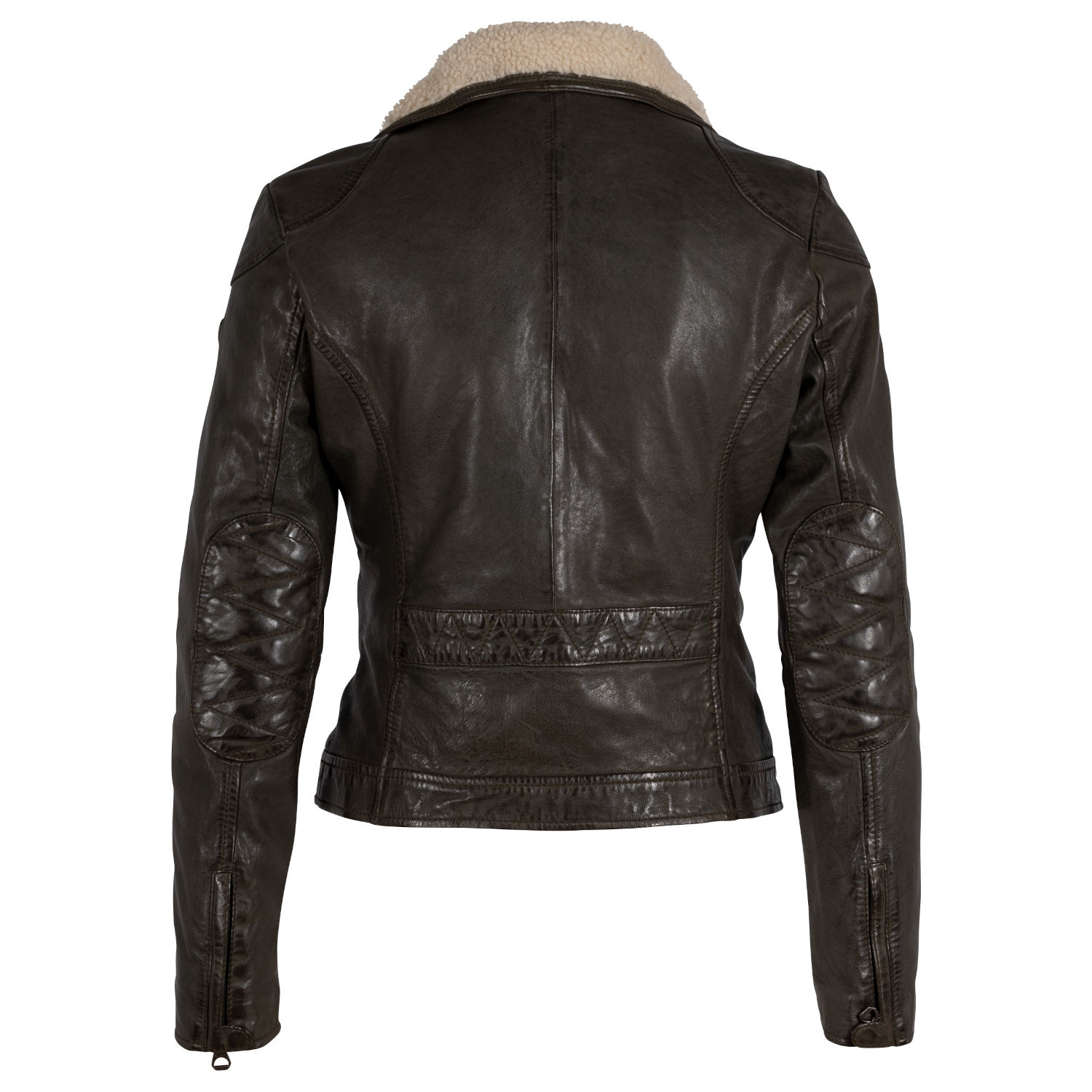 Geaca de Iarna din Piele Dama Gipsy Olive GWJenja – Black Friday