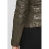 Geaca de Iarna din Piele Dama Gipsy Olive GWJenja – Black Friday