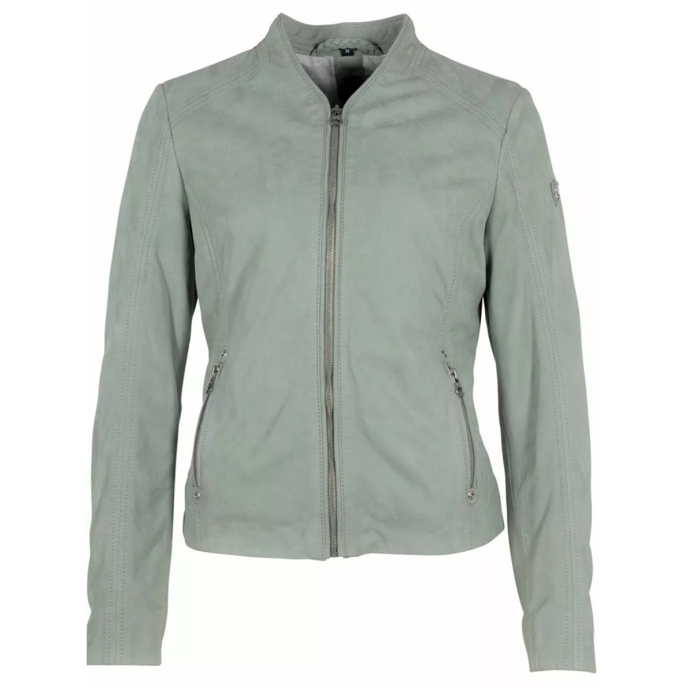 Geaca de Piele Dama Gipsy Verde Menta GWJennet Geaca de Piele Dama Gipsy Verde Menta GWJennet - readytowear.ro