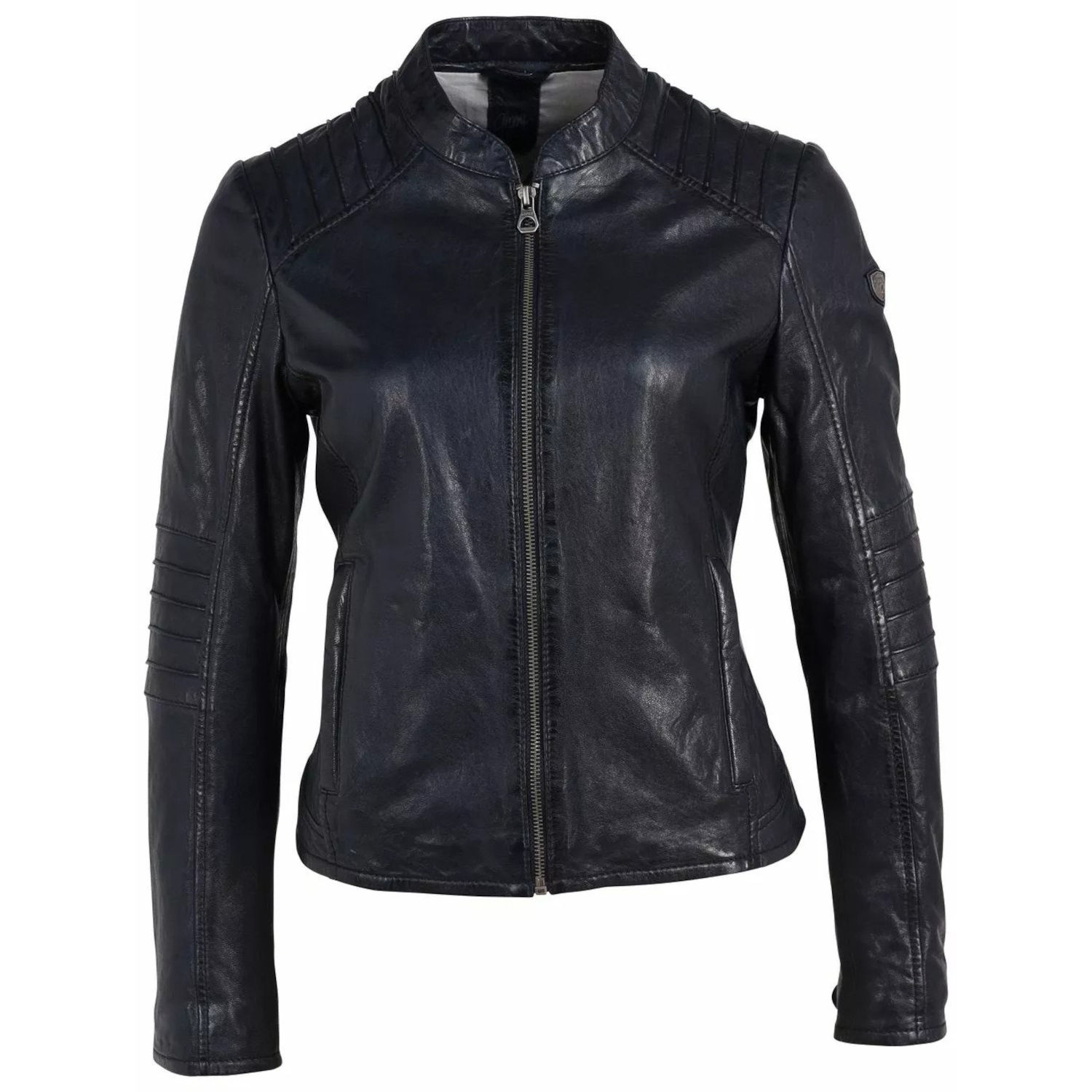 Geaca de Piele Dama Gipsy Bleumarin GWJetti – IMBRACAMINTE