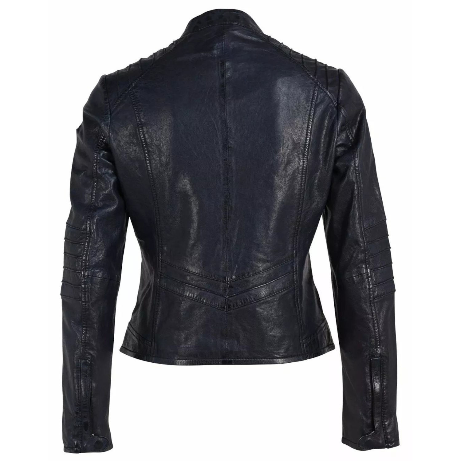 Geaca de Piele Dama Gipsy Bleumarin GWJetti – IMBRACAMINTE