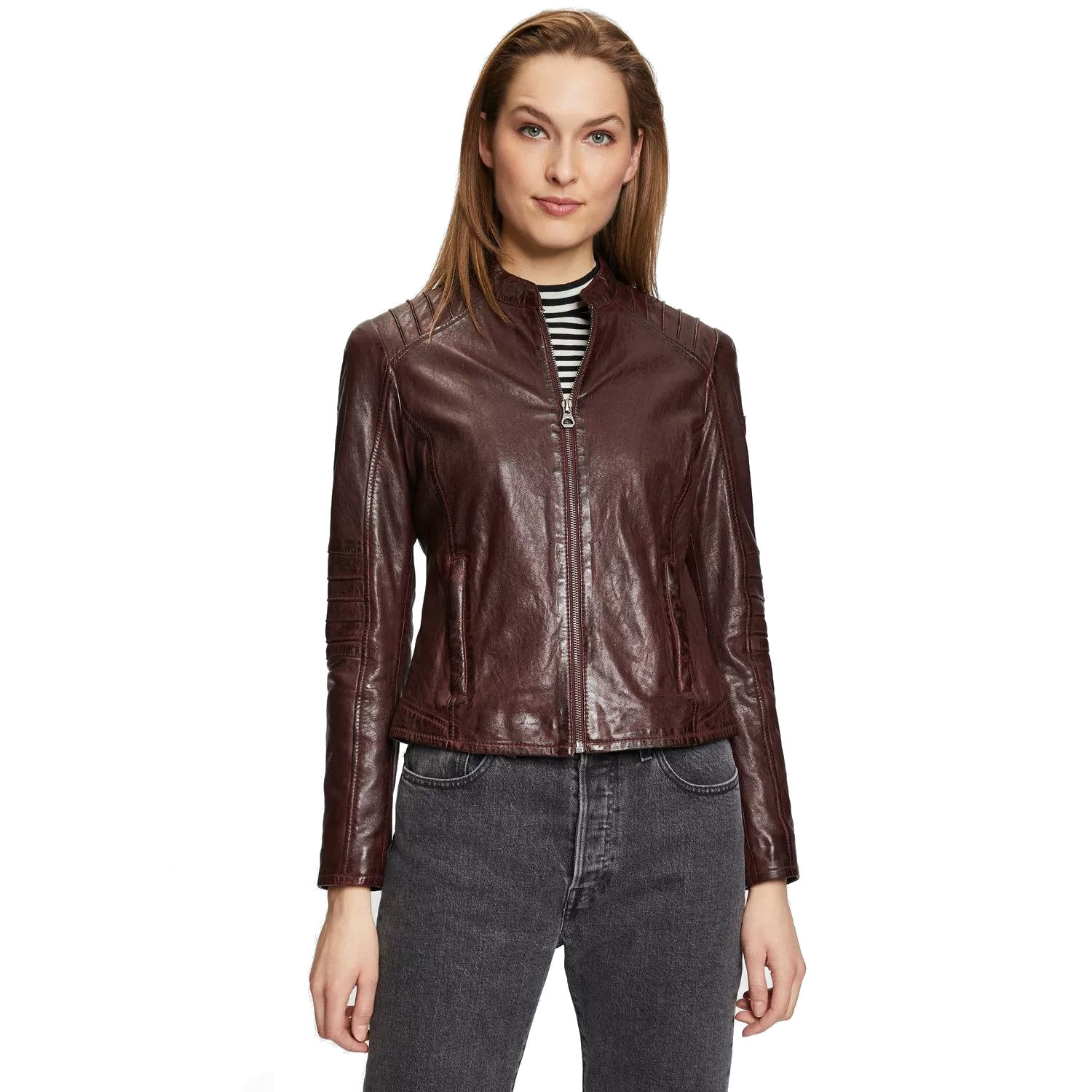 Geaca de Piele Dama Gipsy Visinie GWJetti – IMBRACAMINTE