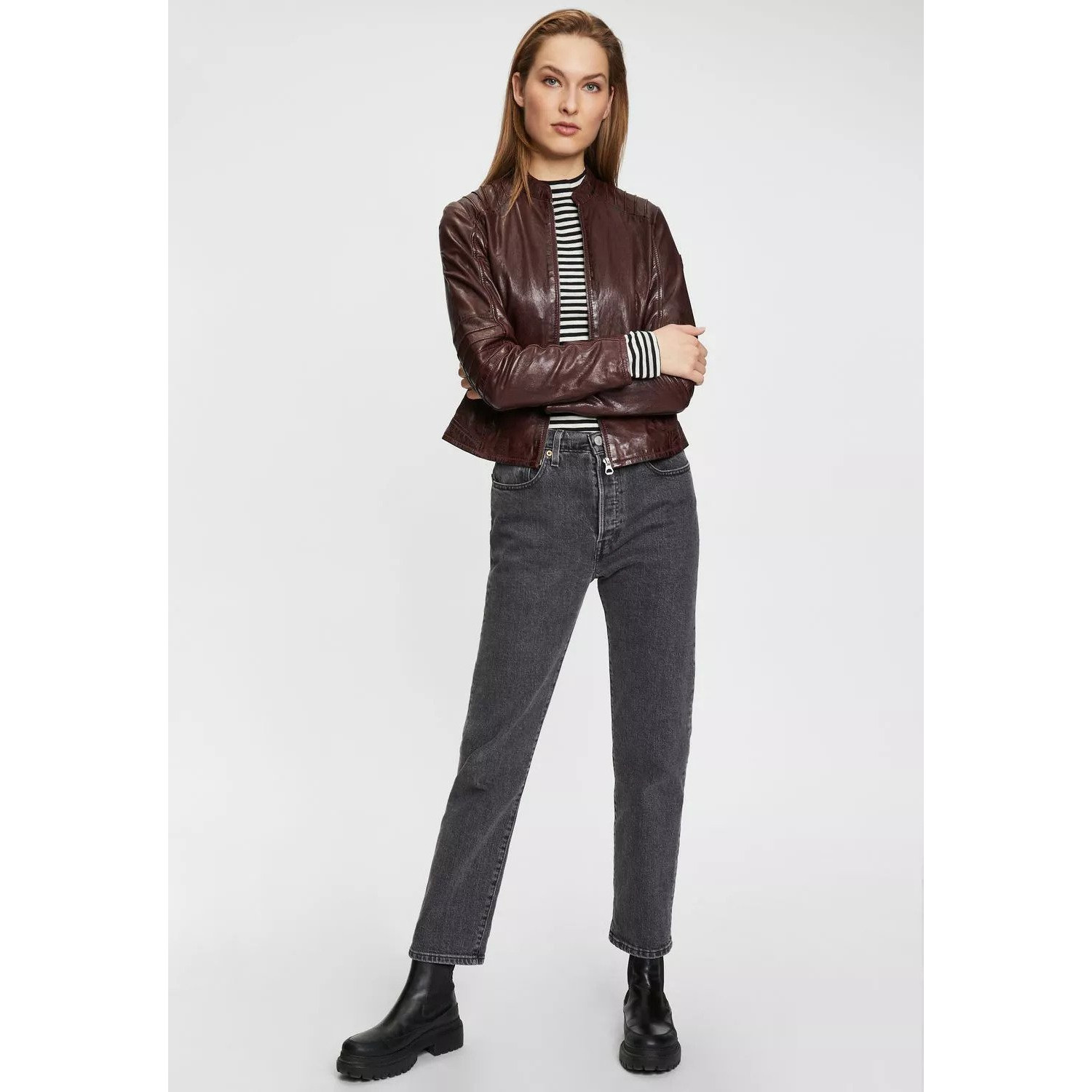 Geaca de Piele Dama Gipsy Visinie GWJetti – IMBRACAMINTE