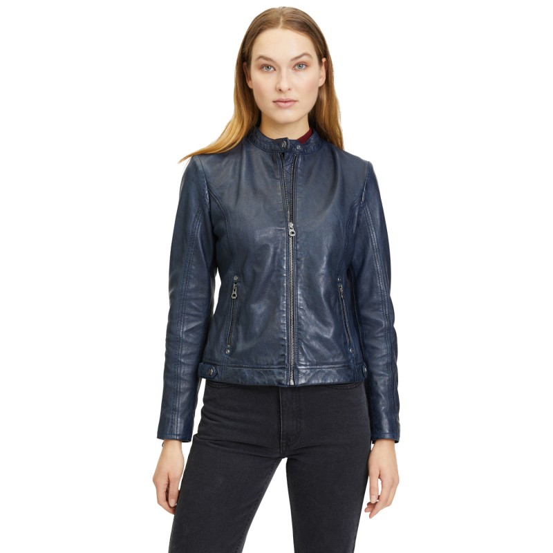 Geaca de Piele Dama Gipsy Bleumarin GWJoanne – IMBRACAMINTE