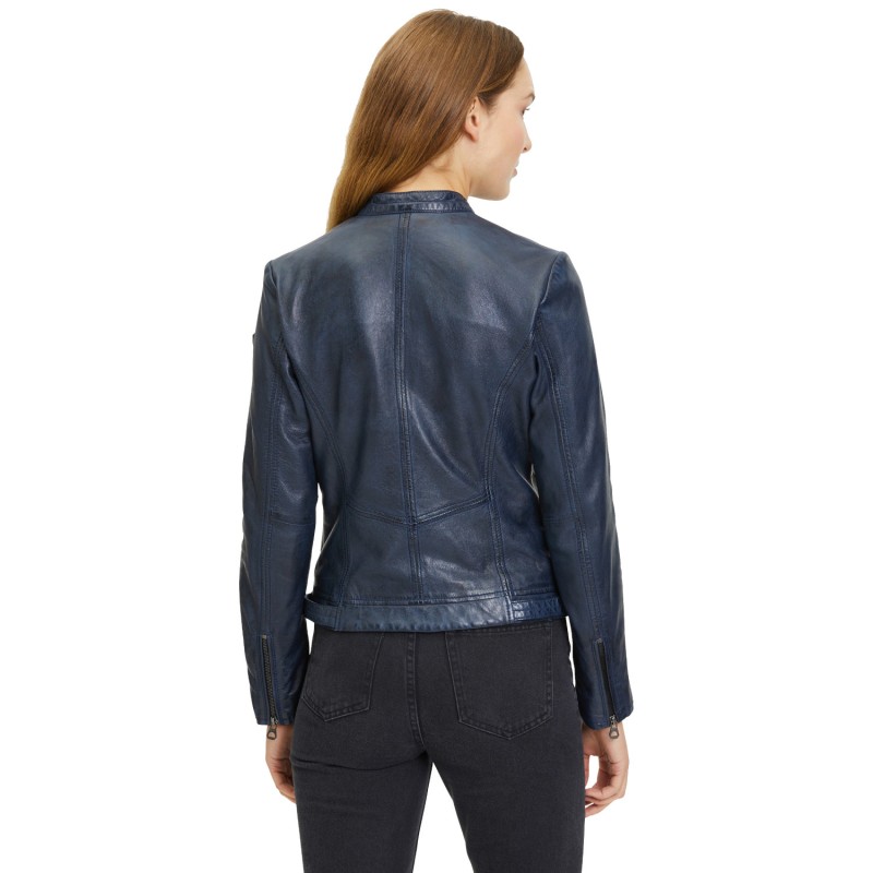 Geaca de Piele Dama Gipsy Bleumarin GWJoanne – IMBRACAMINTE