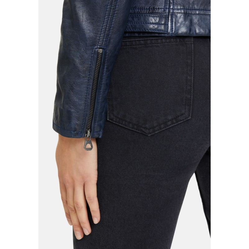 Geaca de Piele Dama Gipsy Bleumarin GWJoanne – IMBRACAMINTE