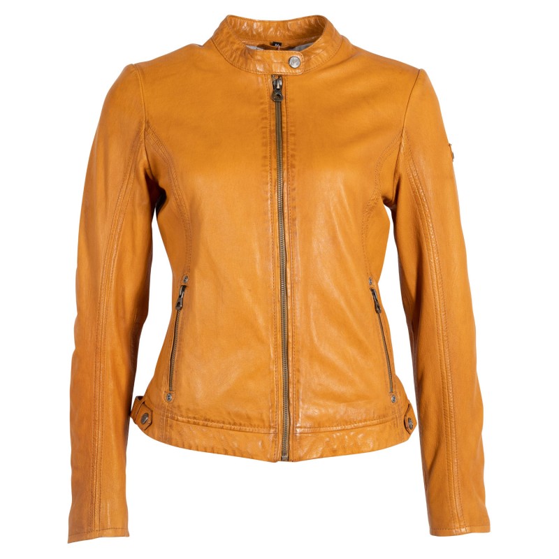 Geaca de Piele Dama Gipsy Galben Mustar GWJoanne – IMBRACAMINTE Geaca de Piele Dama Gipsy Galben Mustar GWJoanne – IMBRACAMINTE