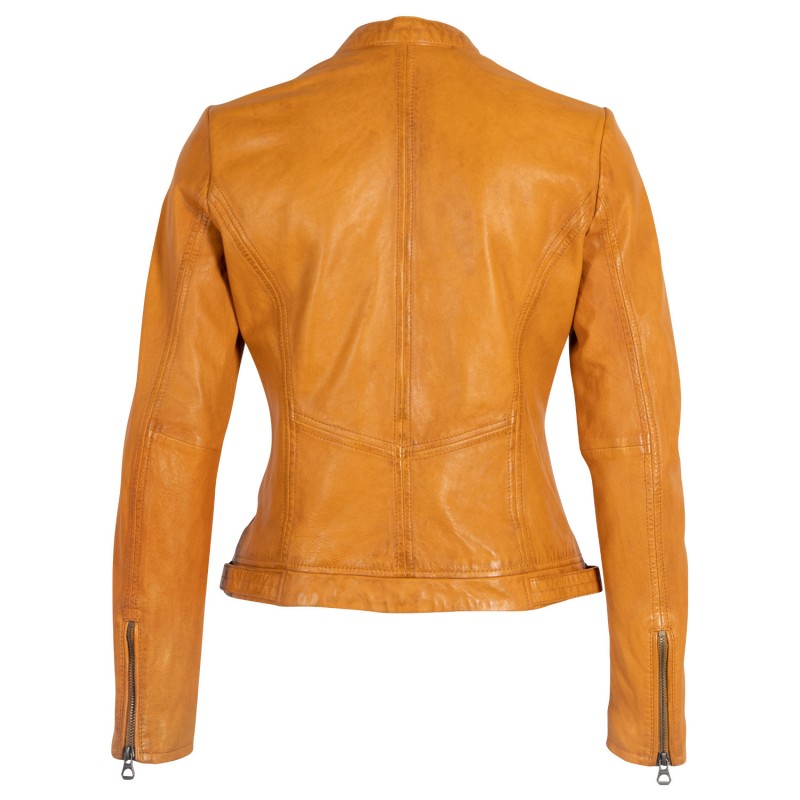 Geaca de Piele Dama Gipsy Galben Mustar GWJoanne – IMBRACAMINTE Geaca de Piele Dama Gipsy Galben Mustar GWJoanne – IMBRACAMINTE