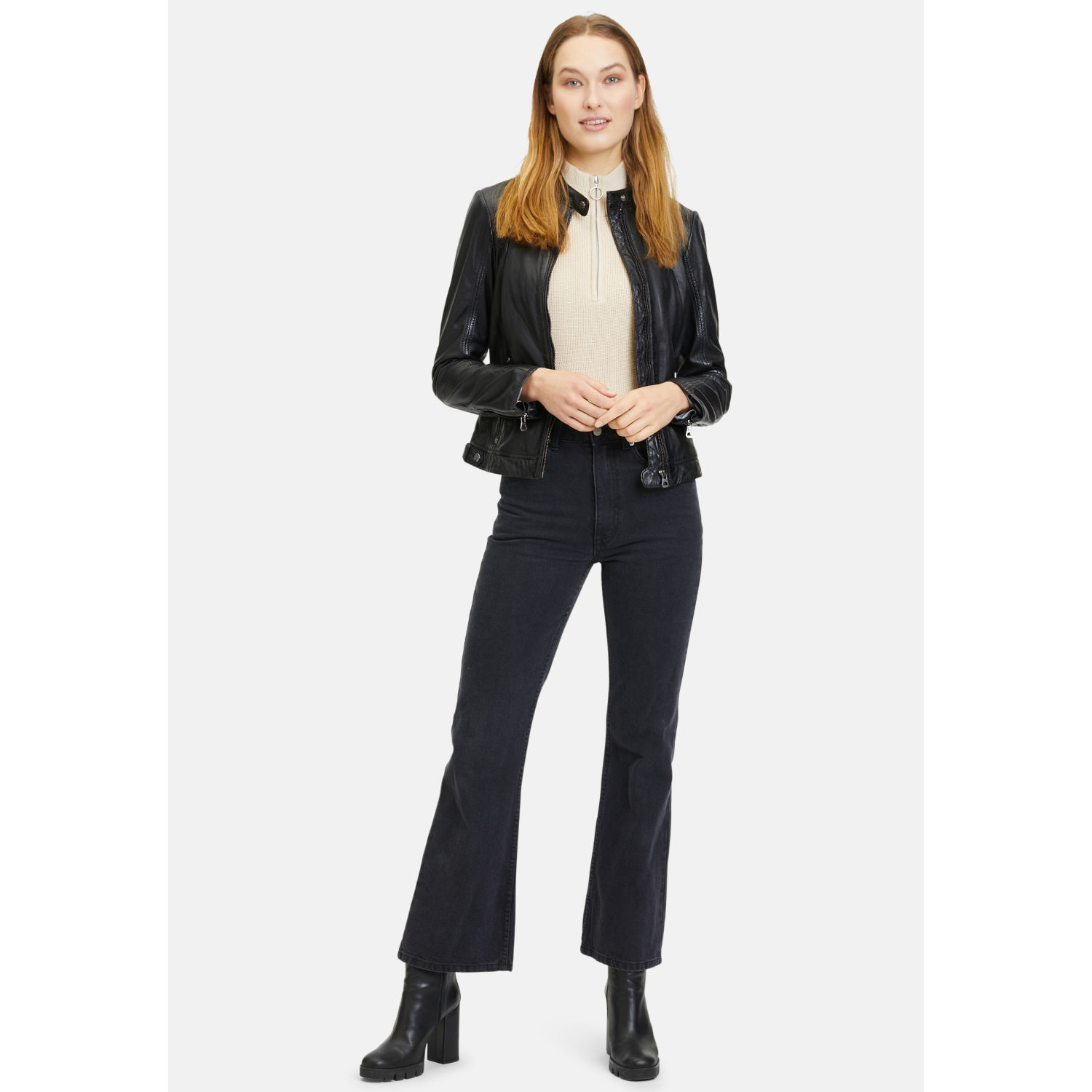 Geaca de Piele Dama Gipsy Neagra GWJoanne – IMBRACAMINTE