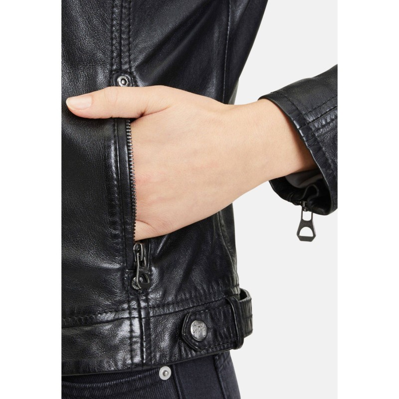 Geaca de Piele Dama Gipsy Neagra GWJoanne – IMBRACAMINTE