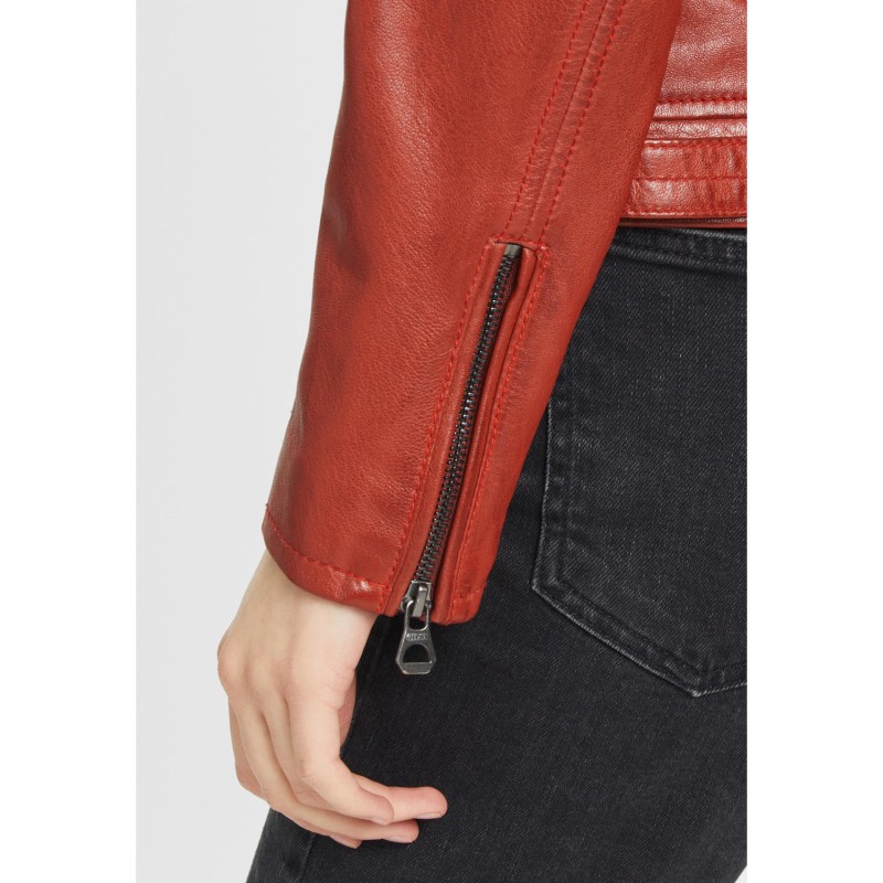 Geaca de Piele Dama Gipsy Portocaliu Inchis GWJoanne – IMBRACAMINTE