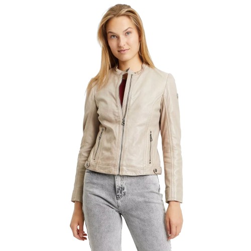 Geaca de Piele Dama Gipsy Gri Argintiu GWJollie