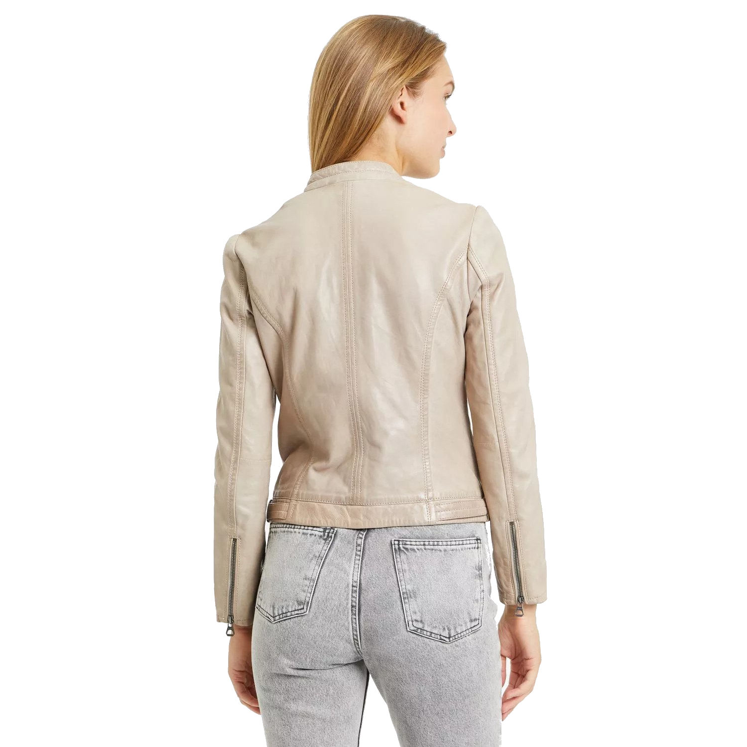 Geaca de Piele Dama Gipsy Gri Argintiu GWJollie – Black Friday