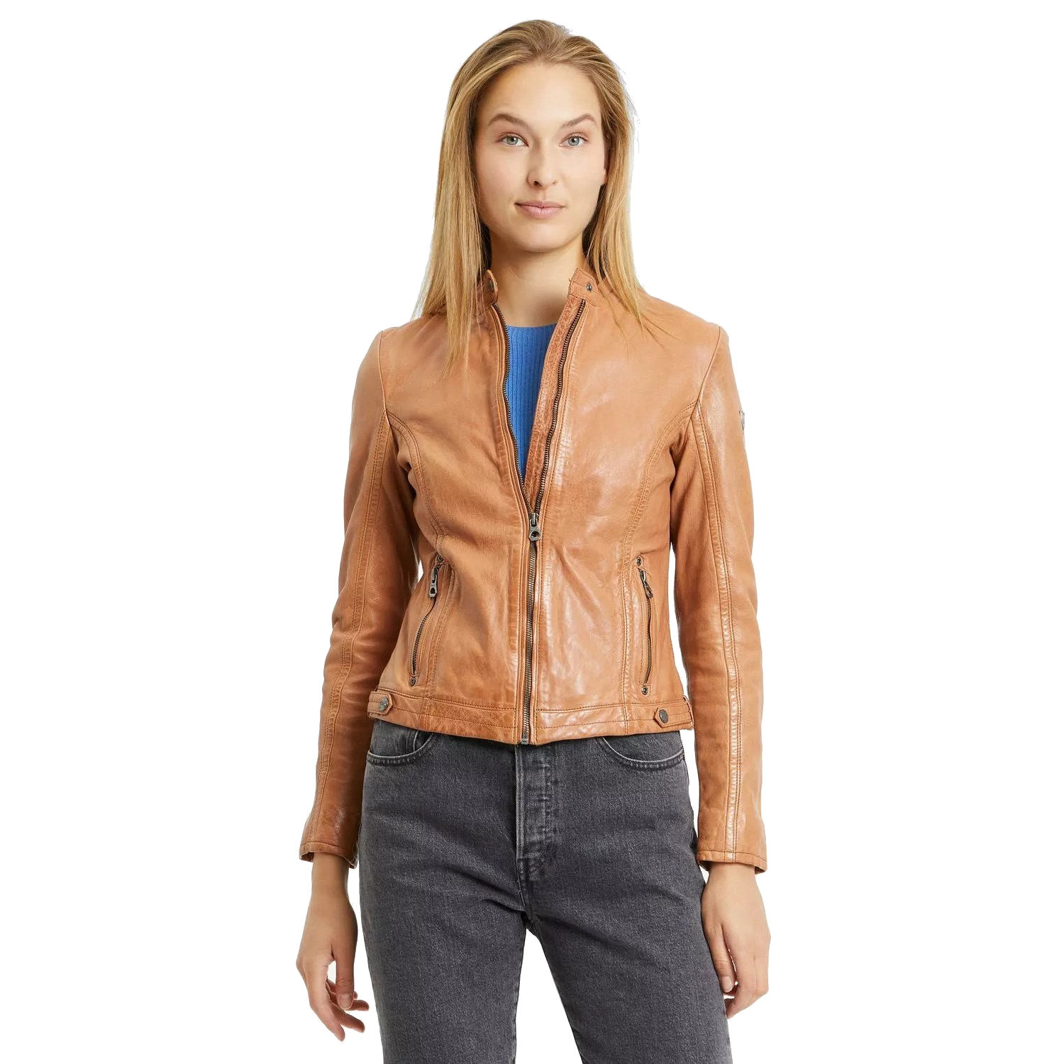 Geaca de Piele Dama Gipsy Maro Deschis GWJollie – IMBRACAMINTE