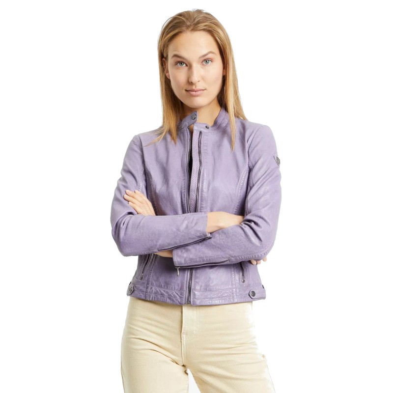Geaca de Piele Dama Gipsy Mov Lavanda GWJollie – IMBRACAMINTE