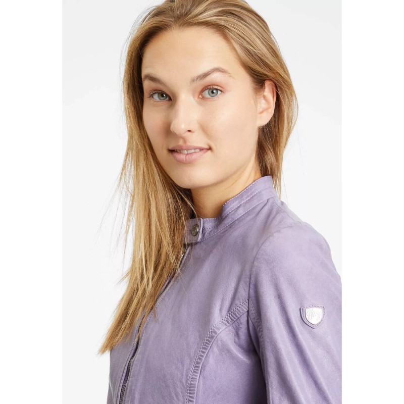 Geaca de Piele Dama Gipsy Mov Lavanda GWJollie – IMBRACAMINTE