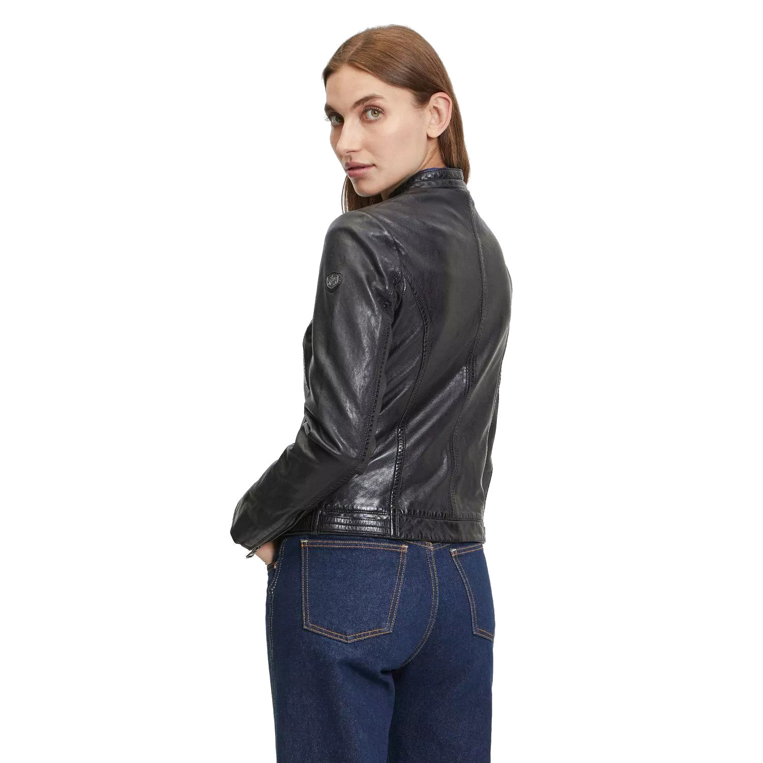 Geaca de Piele Dama Gipsy Neagra GWJollie – Black Friday