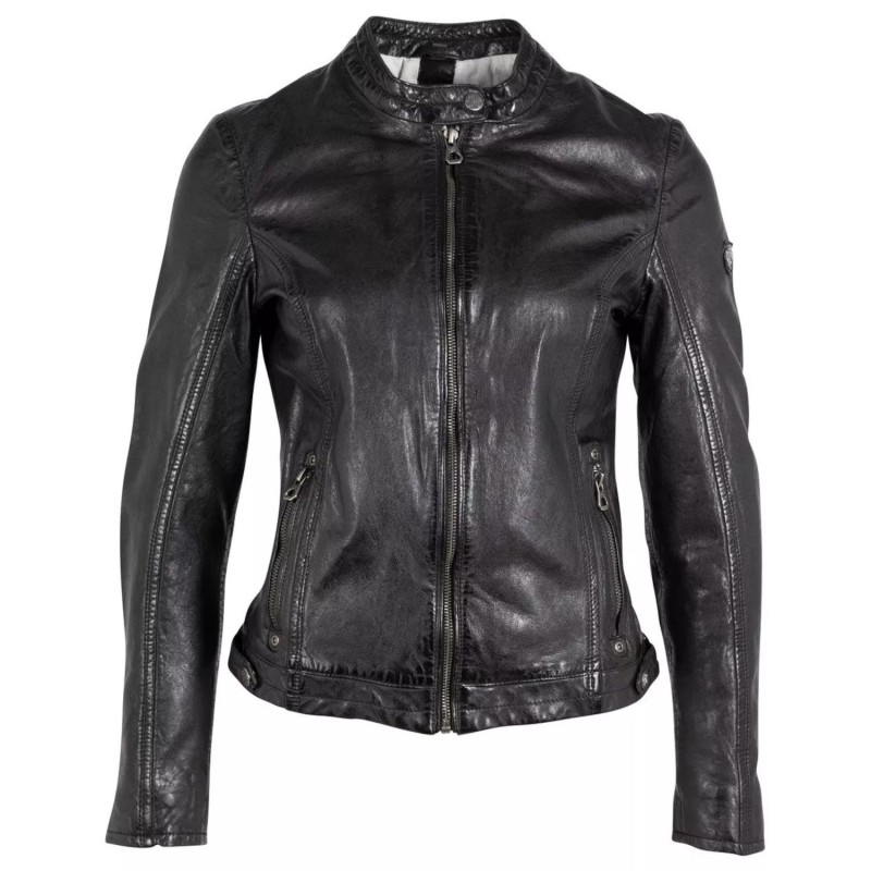 Geaca de Piele Dama Gipsy Neagra GWJollie – IMBRACAMINTE Geaca de Piele Dama Gipsy Neagra GWJollie – IMBRACAMINTE