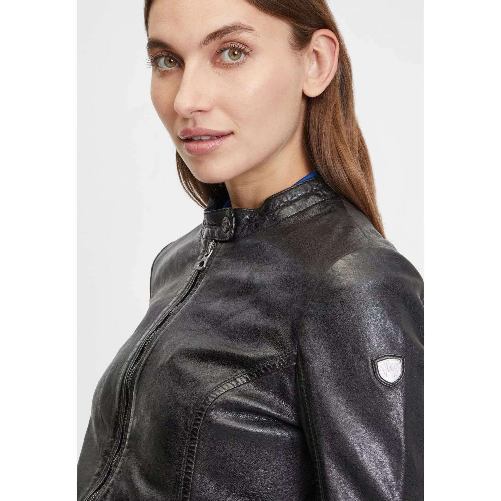 Geaca de Piele Dama Gipsy Neagra GWJollie Geaca de Piele Dama Gipsy Neagra GWJollie - readytowear.ro