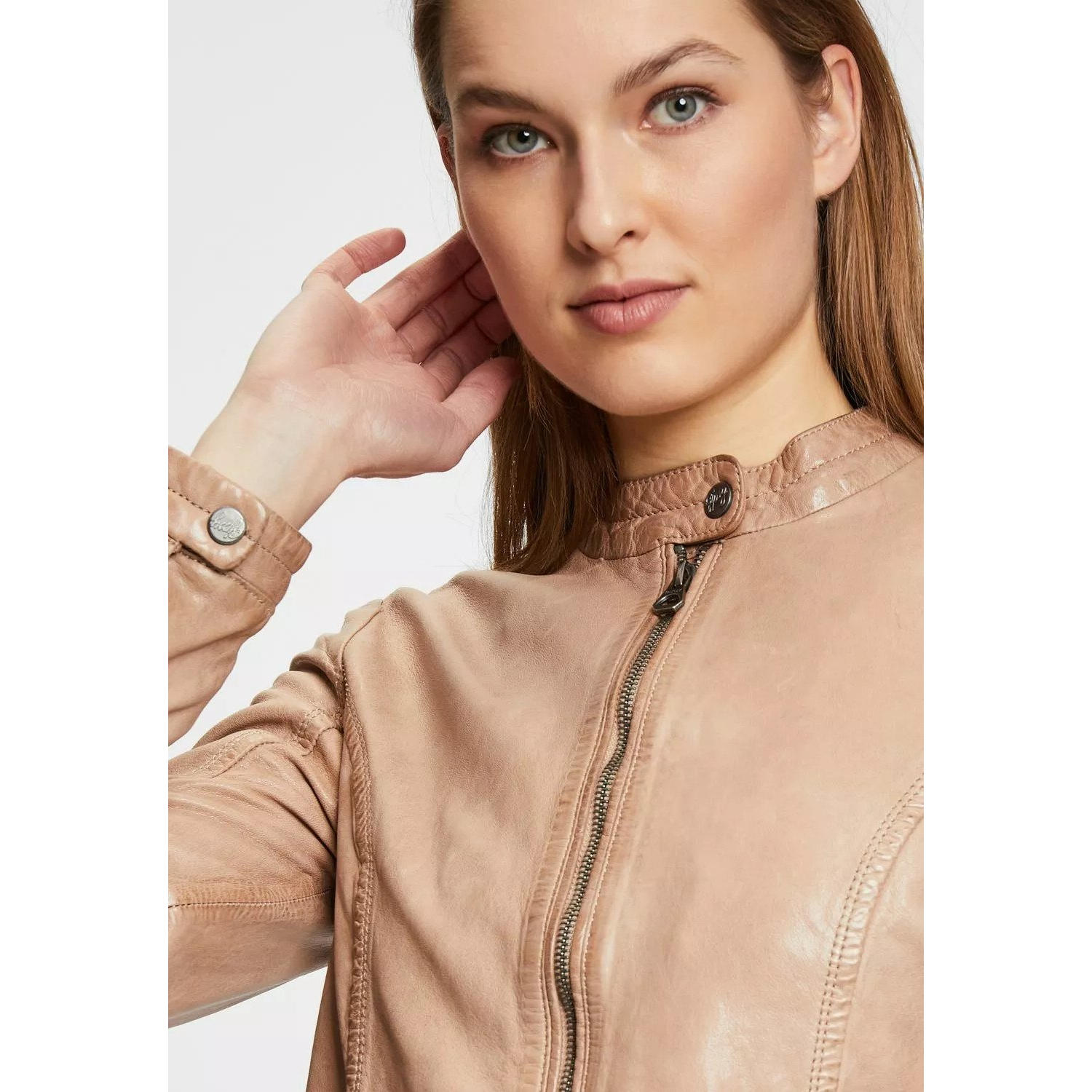 Geaca de Piele Dama Gipsy Bej Deschis GWJosie – Black Friday