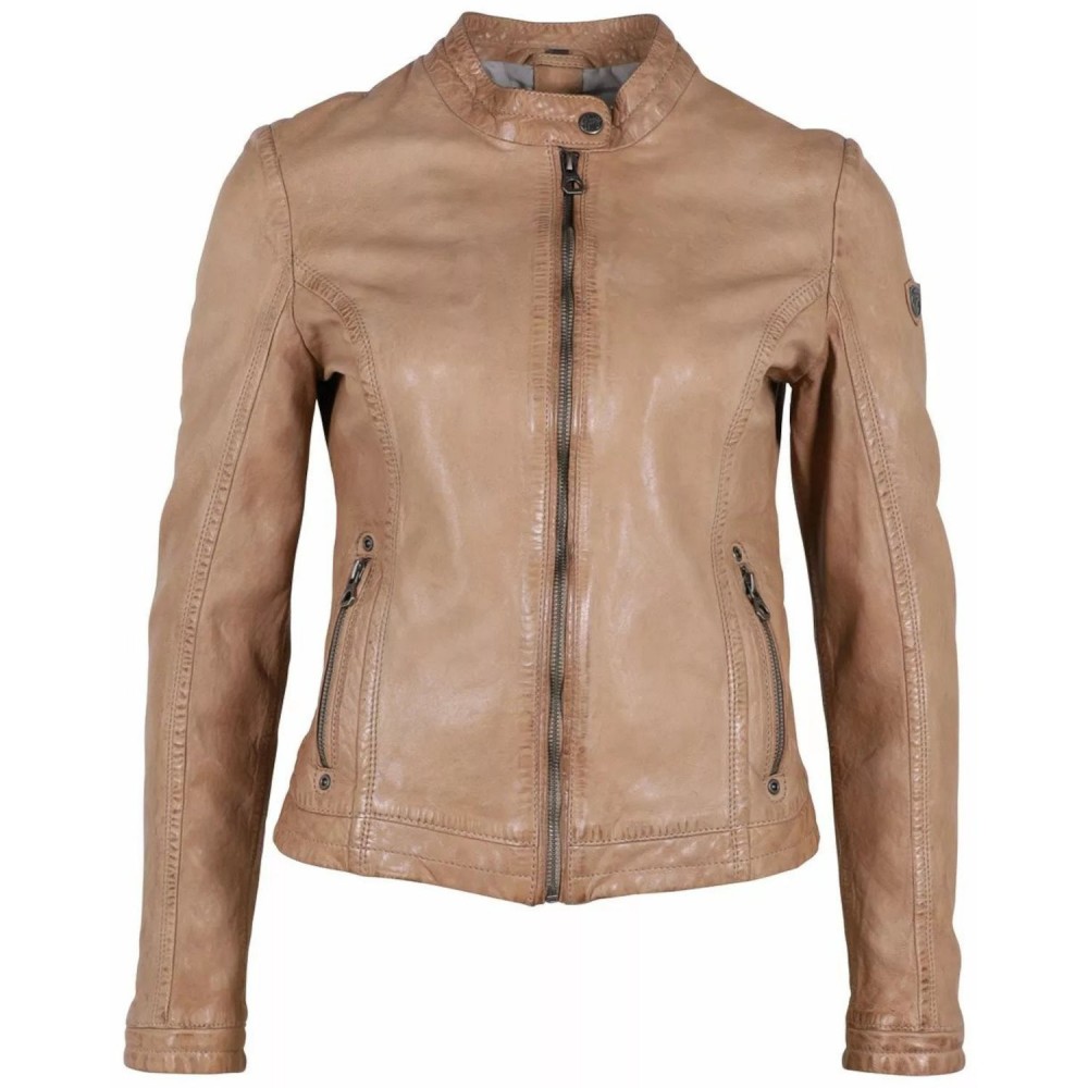 Geaca de Piele Dama Gipsy Bej Deschis GWJosie Geaca de Piele Dama Gipsy Bej Deschis GWJosie - readytowear