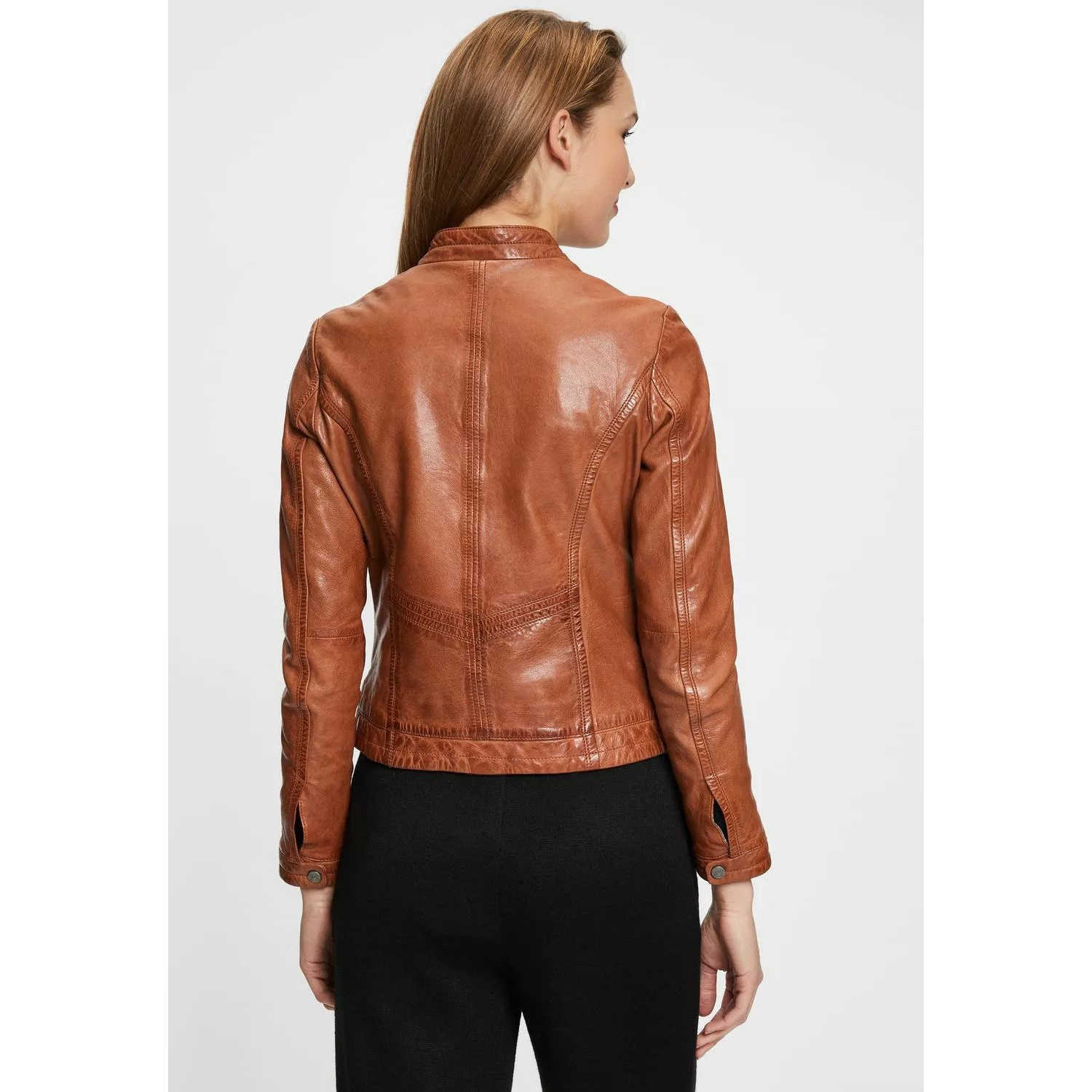Geaca de Piele Dama Gipsy Coniac GWJosie – IMBRACAMINTE Geaca de Piele Dama Gipsy Coniac GWJosie – IMBRACAMINTE