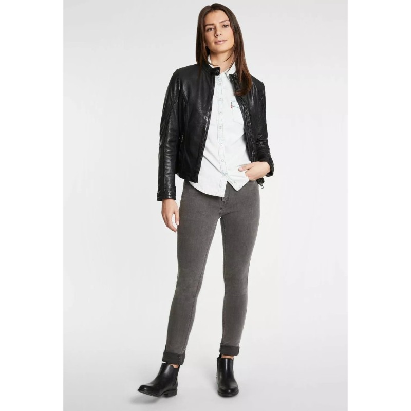 Geaca de Piele Dama Gipsy Neagra GWJosie – IMBRACAMINTE