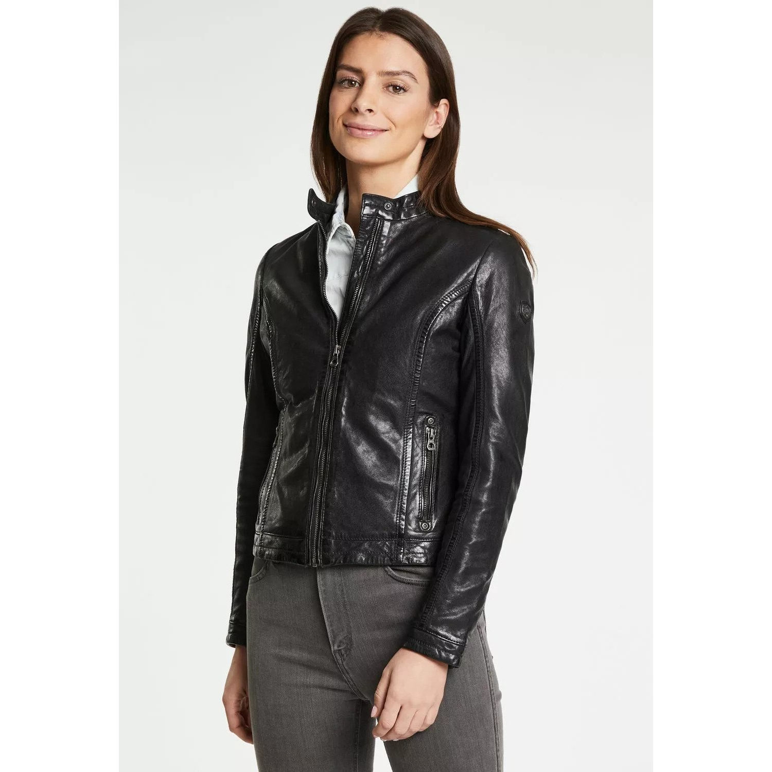 Geaca de Piele Dama Gipsy Neagra GWJosie – IMBRACAMINTE Geaca de Piele Dama Gipsy Neagra GWJosie – IMBRACAMINTE