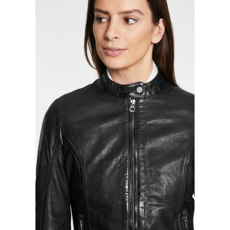 Geaca de Piele Dama Gipsy Neagra GWJosie – IMBRACAMINTE
