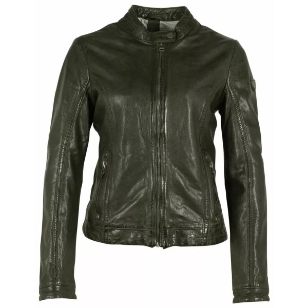Geaca de Piele Dama Gipsy Verde GWJosie – Black Friday — fotografia 1