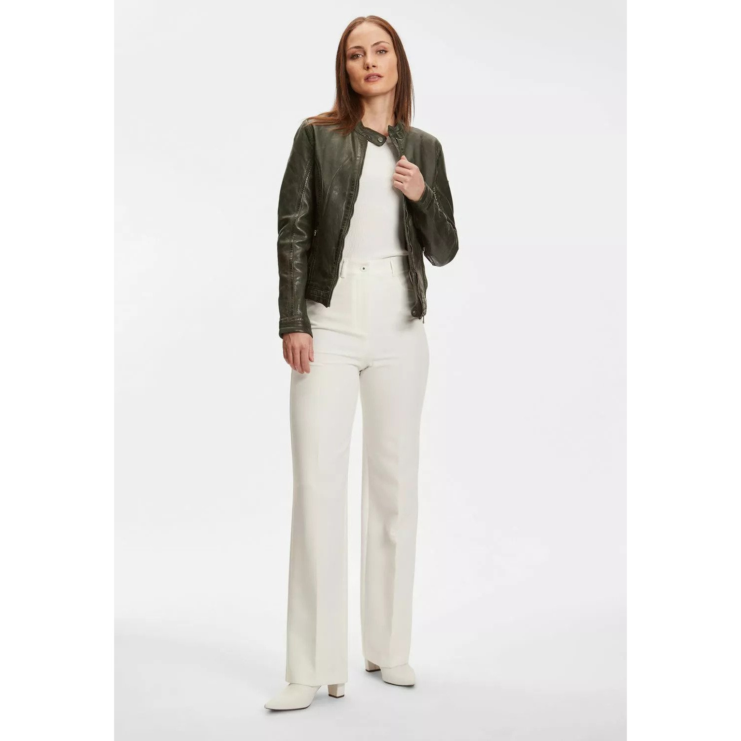 Geaca de Piele Dama Gipsy Verde GWJosie – IMBRACAMINTE Geaca de Piele Dama Gipsy Verde GWJosie – IMBRACAMINTE