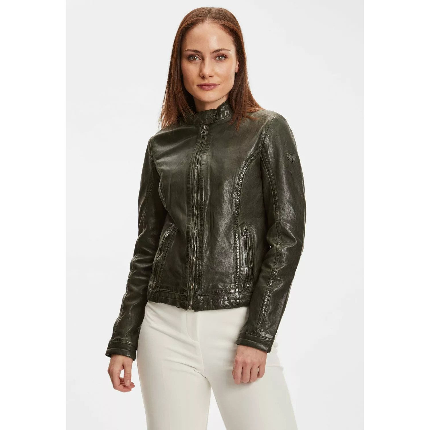 Geaca de Piele Dama Gipsy Verde GWJosie – IMBRACAMINTE