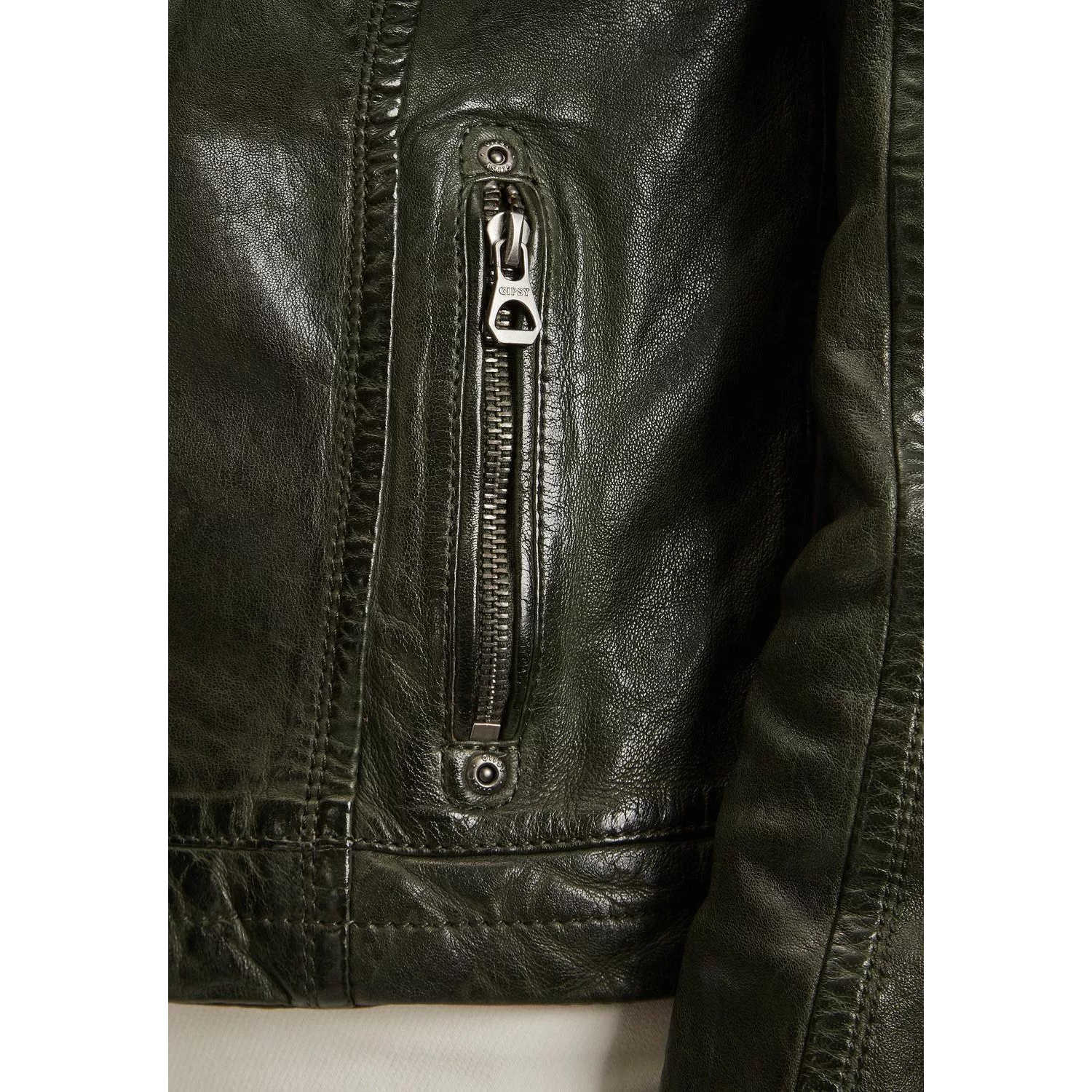 Geaca de Piele Dama Gipsy Verde GWJosie – IMBRACAMINTE