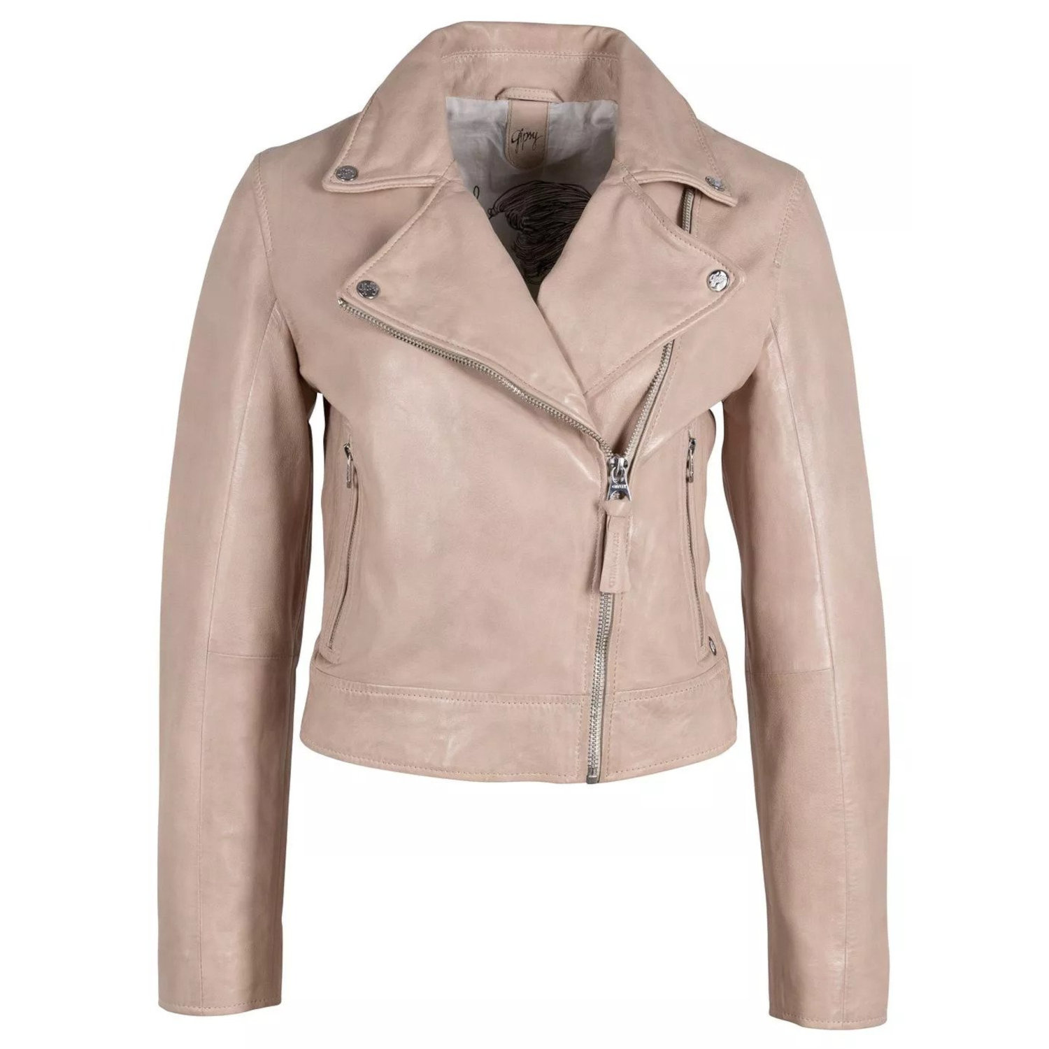 Geaca de Piele Dama Gipsy Bej GWJulene – Black Friday