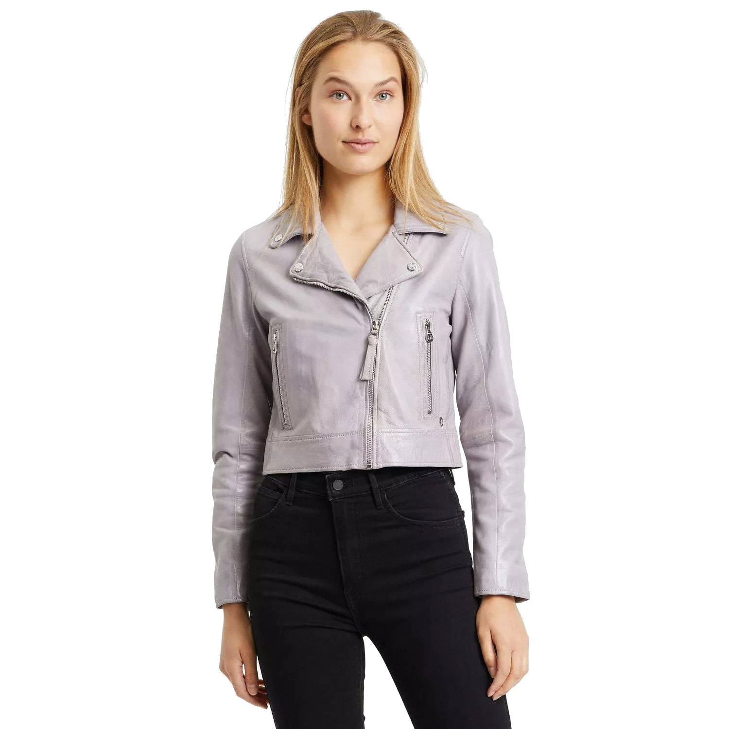 Geaca de Piele Dama Gipsy Mov Lavanda GWJulene – Black Friday