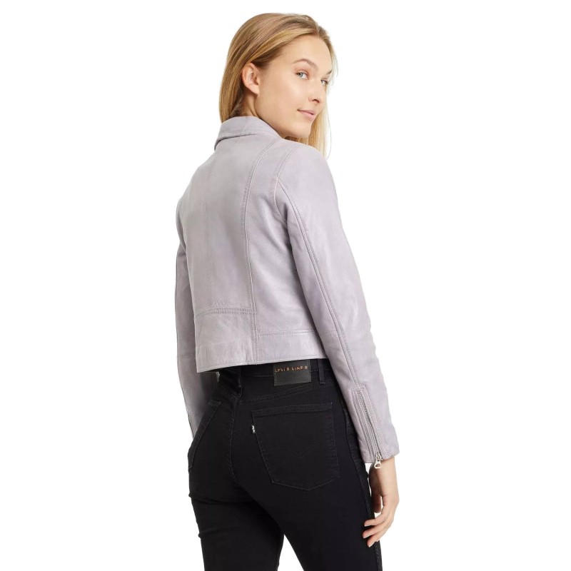 Geaca de Piele Dama Gipsy Mov Lavanda GWJulene – Black Friday