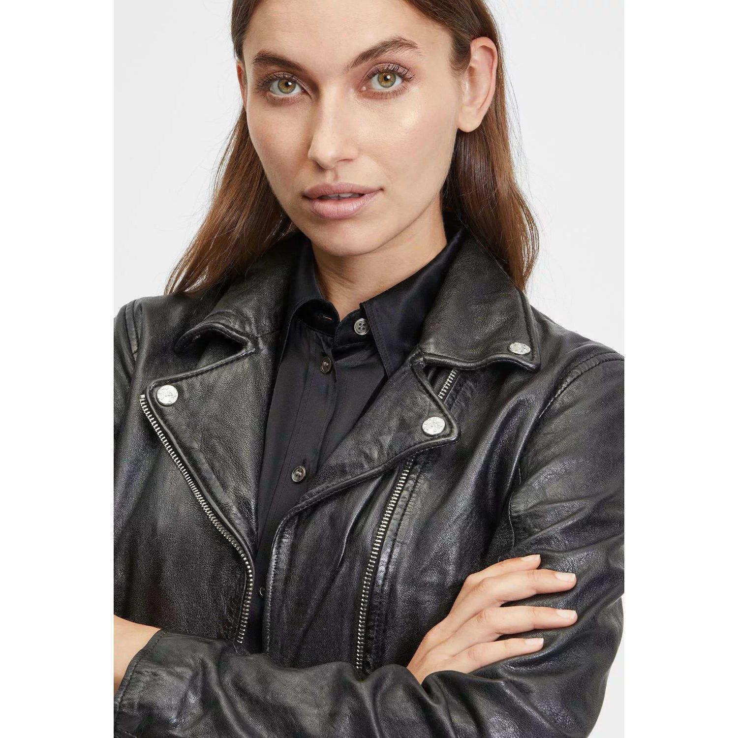 Geaca de Piele Dama Gipsy Neagra GWJulene – IMBRACAMINTE