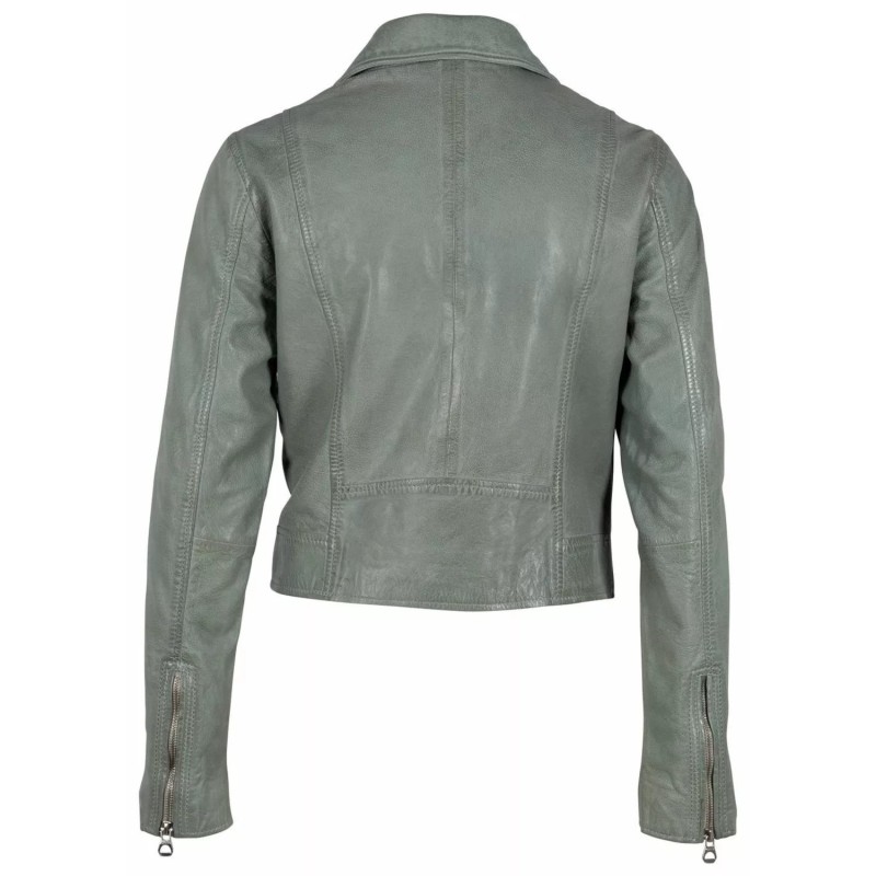 Geaca de Piele Dama Gipsy Verde Menta GWJulene – IMBRACAMINTE