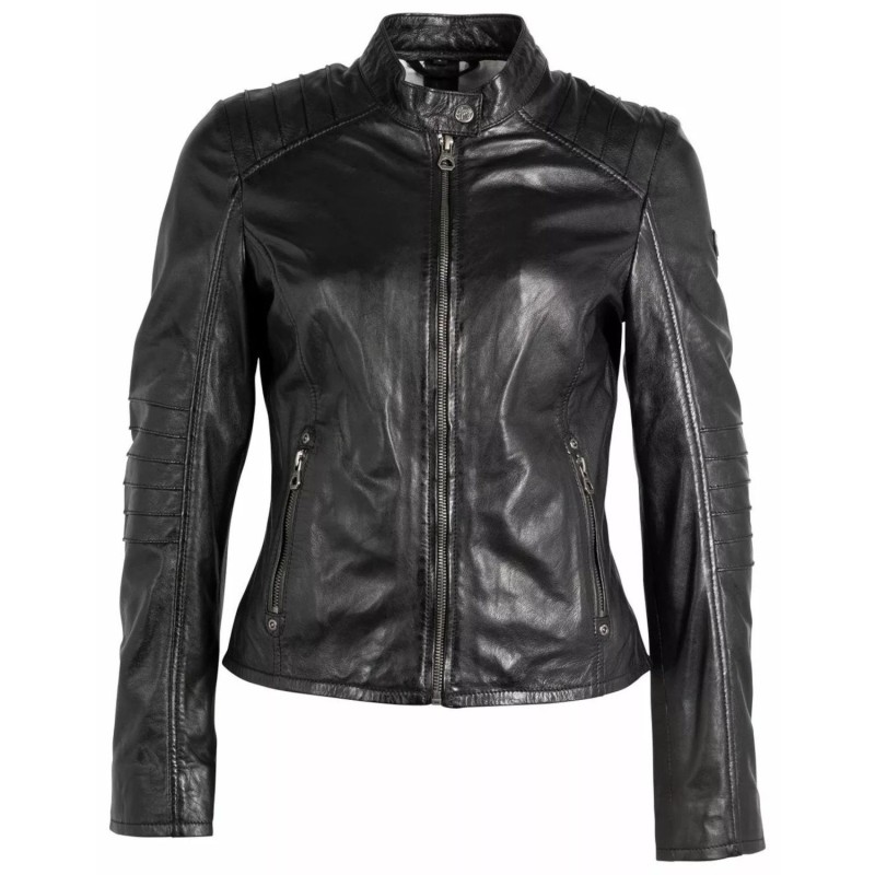 Geaca de Piele Dama Gipsy Neagra GWJunifer LASV – IMBRACAMINTE