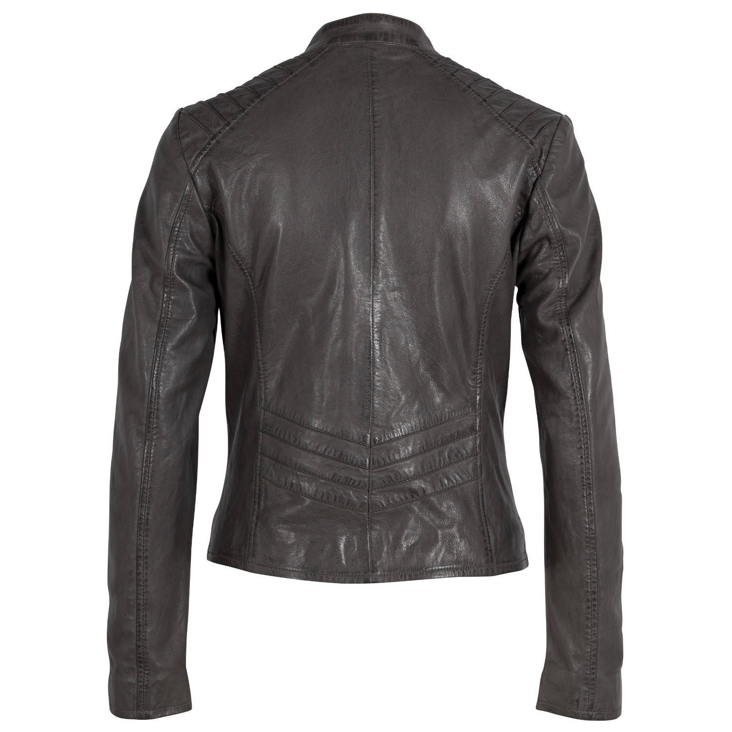 Geaca de Piele Dama Gipsy Gri GWJuny – IMBRACAMINTE