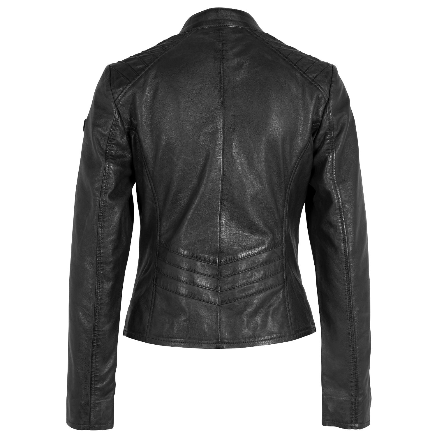 Geaca de Piele Dama Gipsy Neagra GWJuny LASV – IMBRACAMINTE